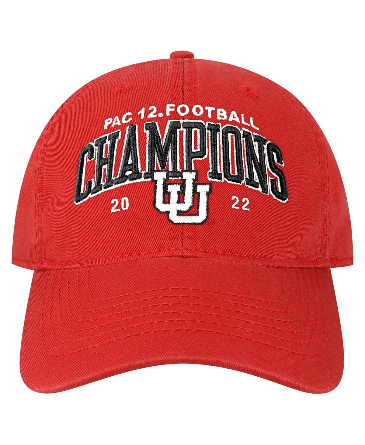 Men's Legacy Athletic Scarlet Utah Utes 2022 Pac-12 Champions Bold Arch Eza Relaxed Twill Adjustable Hat - Scarlet