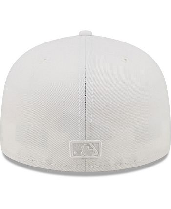 New Era Men's New York Yankees White on White 59FIFTY Fitted Hat ...