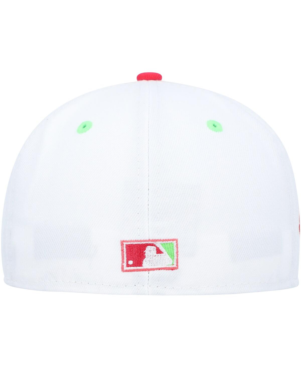 New Era Men's  White, Coral Washington Nationals Robert F. Kennedy Memorial Stadium Strawberry Lolli In White,coral