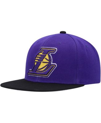 Men's Purple, Black Los Angeles Lakers Side Core 2.0 Snapback Hat