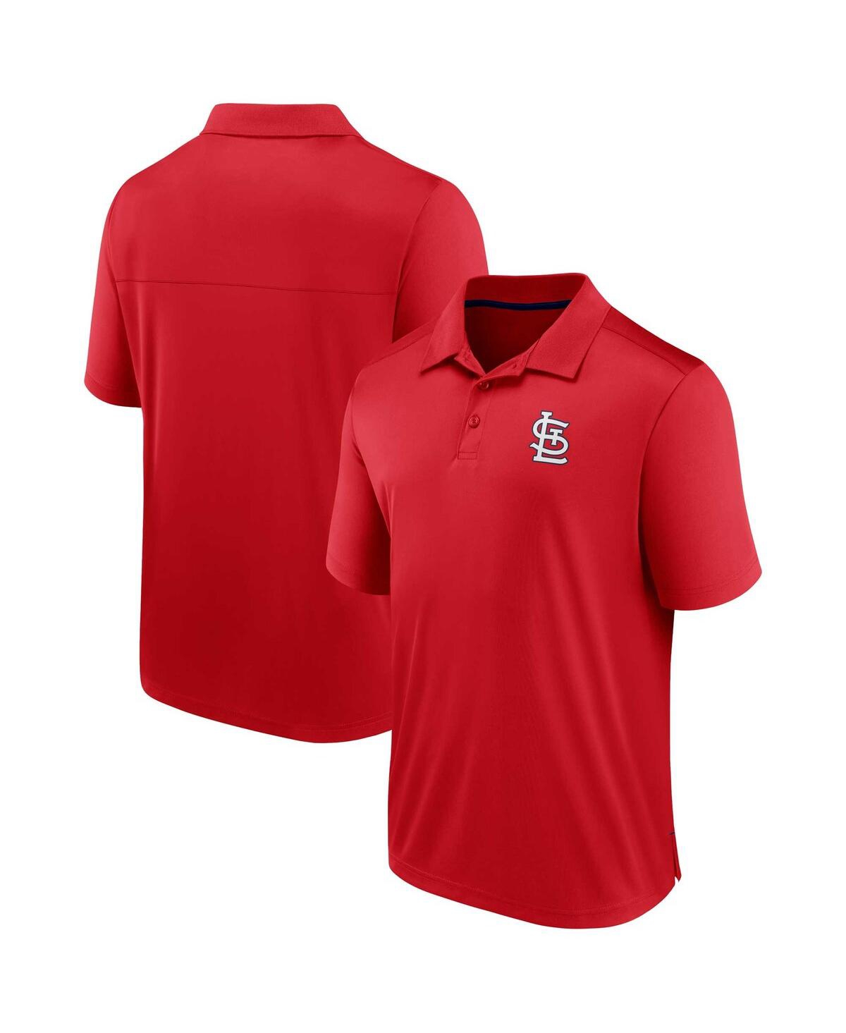 Shop Fanatics Men's  Red St. Louis Cardinals Hands Down Polo Shirt