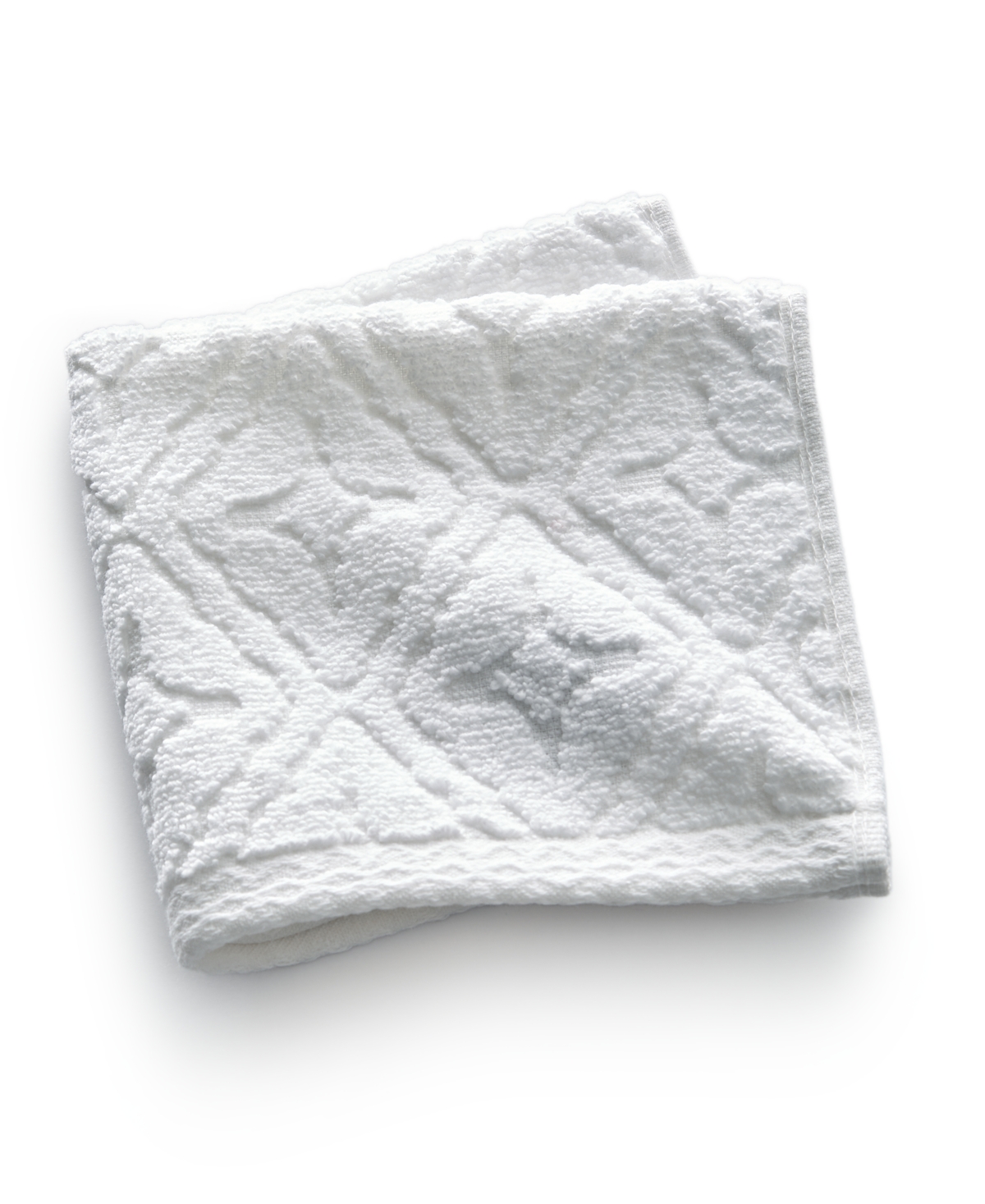 Hotel Collection Micro Cotton Sculpted Tonal Tile Washcloth, 13" X 13", Created For Macy's In Midnight