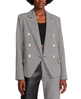 Steve Madden - Women's Naomi Double-Breasted Notch-Collar Blazer