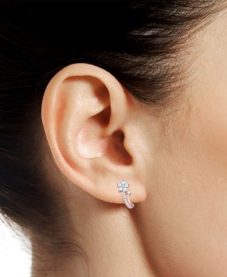 3-Pc. Set Amethyst (1 ct. t.w.) & Lab-Grown White Sapphire (3/8 ct. t.w.) Flower Pendant Necklace, Stud Earrings, & Ring in Sterling Silver (Also in Additional Gemstones)