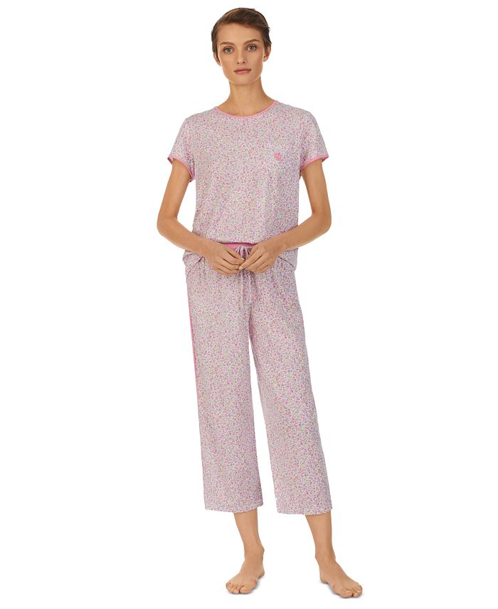 Ditsy Floral Shirt And Pants Pajama Set