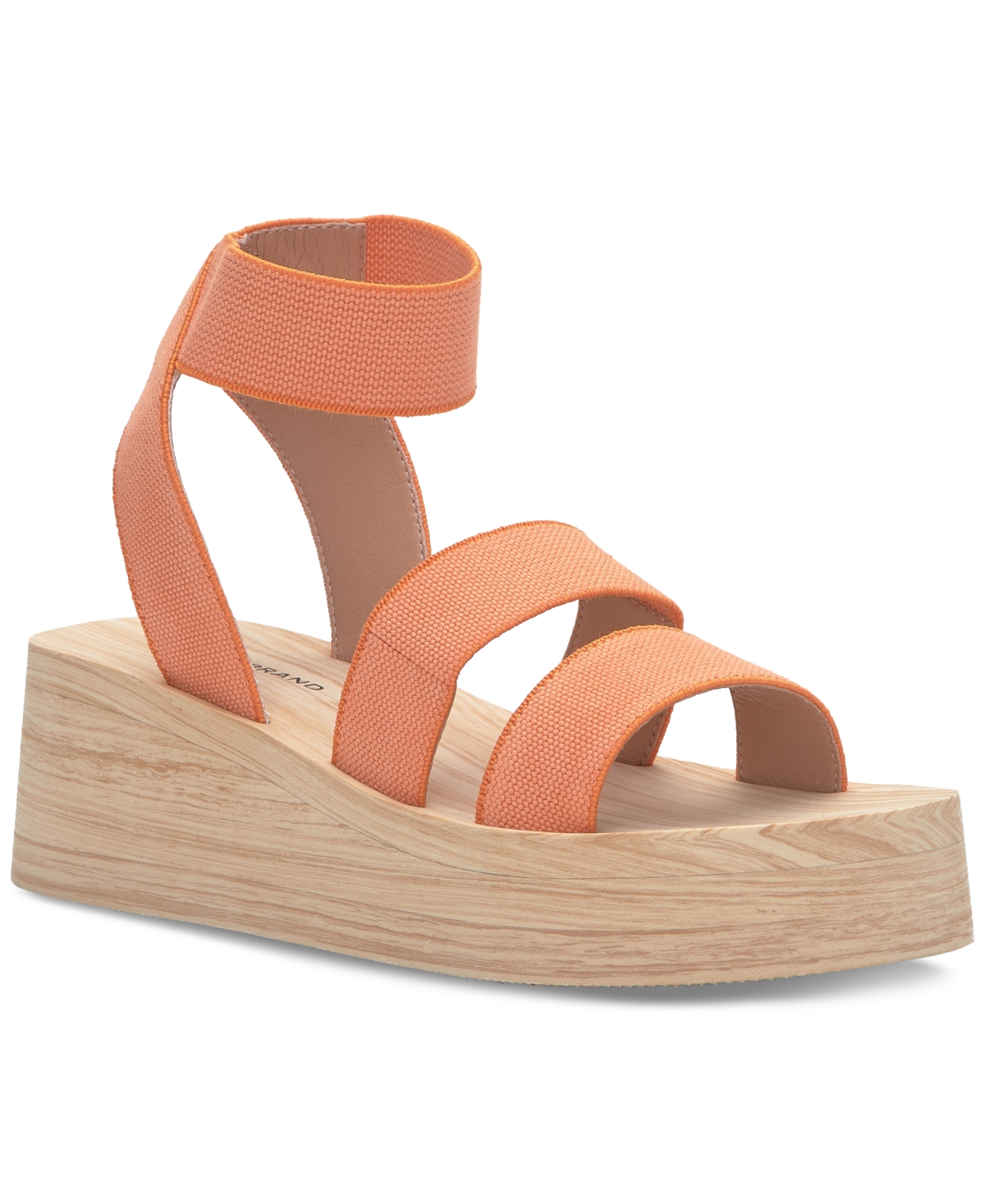 Shop Lucky Brand Women's Samella Strappy Platform Wedge Sandals In Birds Of Paradise