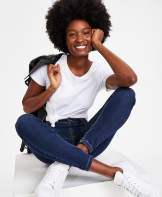 High Rise Skinny Ankle Jeans