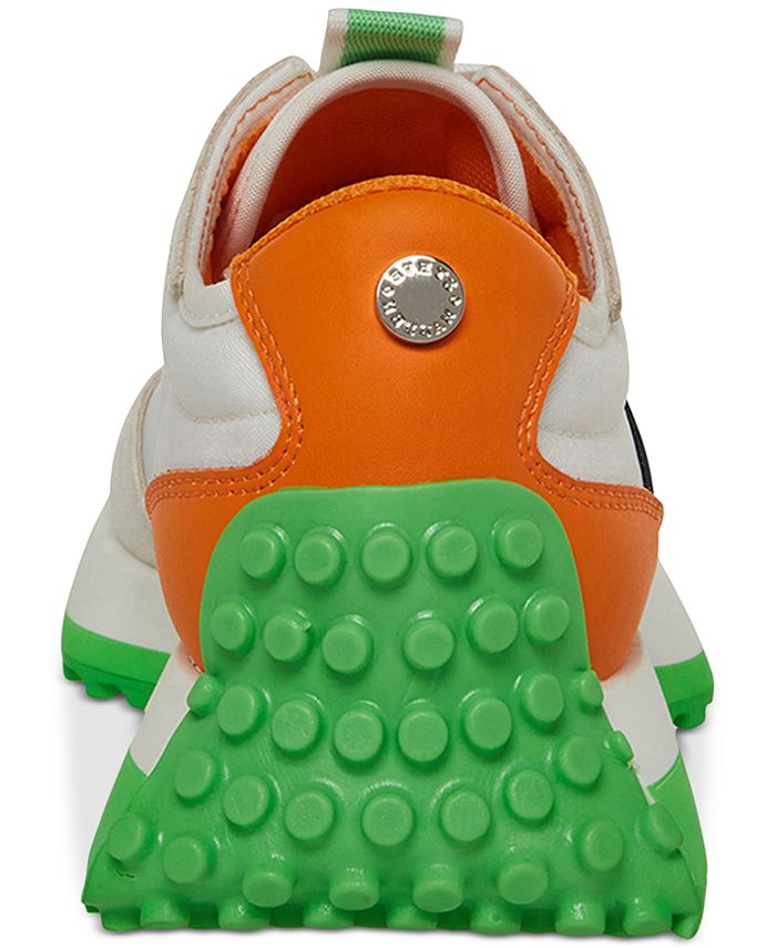 Steve Madden Women's Campo Sneaker - Platform Fashion Shoes With Rocker Toe Design