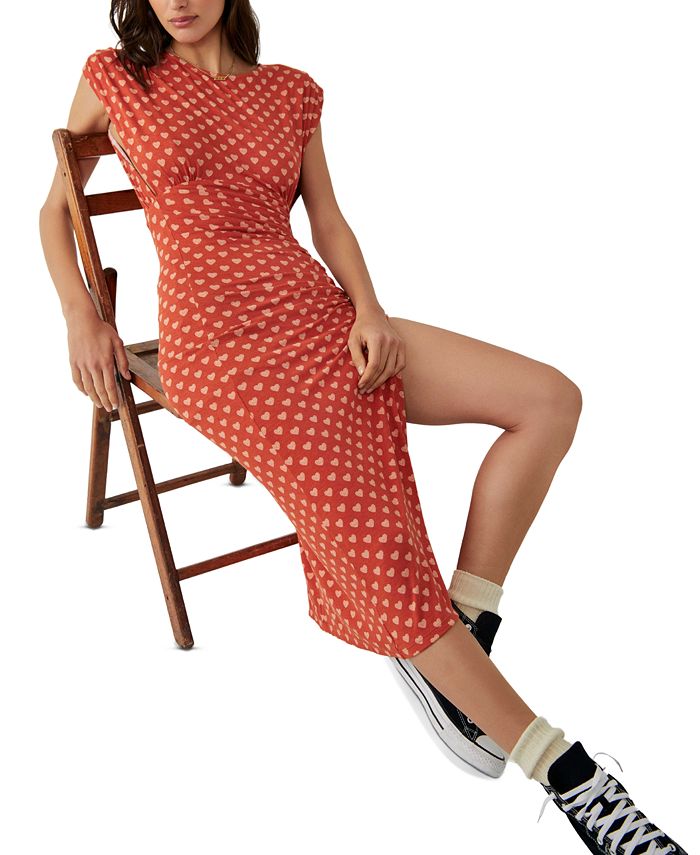 Free People Women's Lakeside Printed Midi Dress & Reviews Dresses