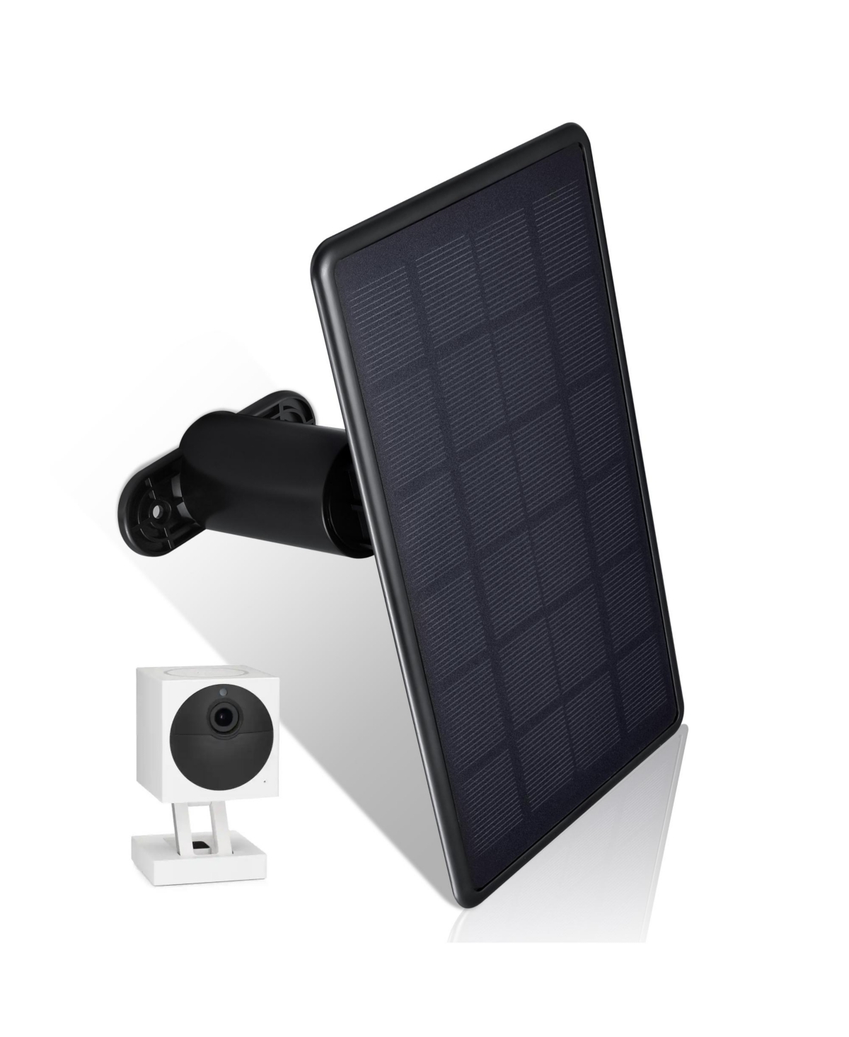 Wasserstein Solar Panel Compatible With Wyze Cam Outdoor - Plug In And Power Your Security Camera With Efficient In Black