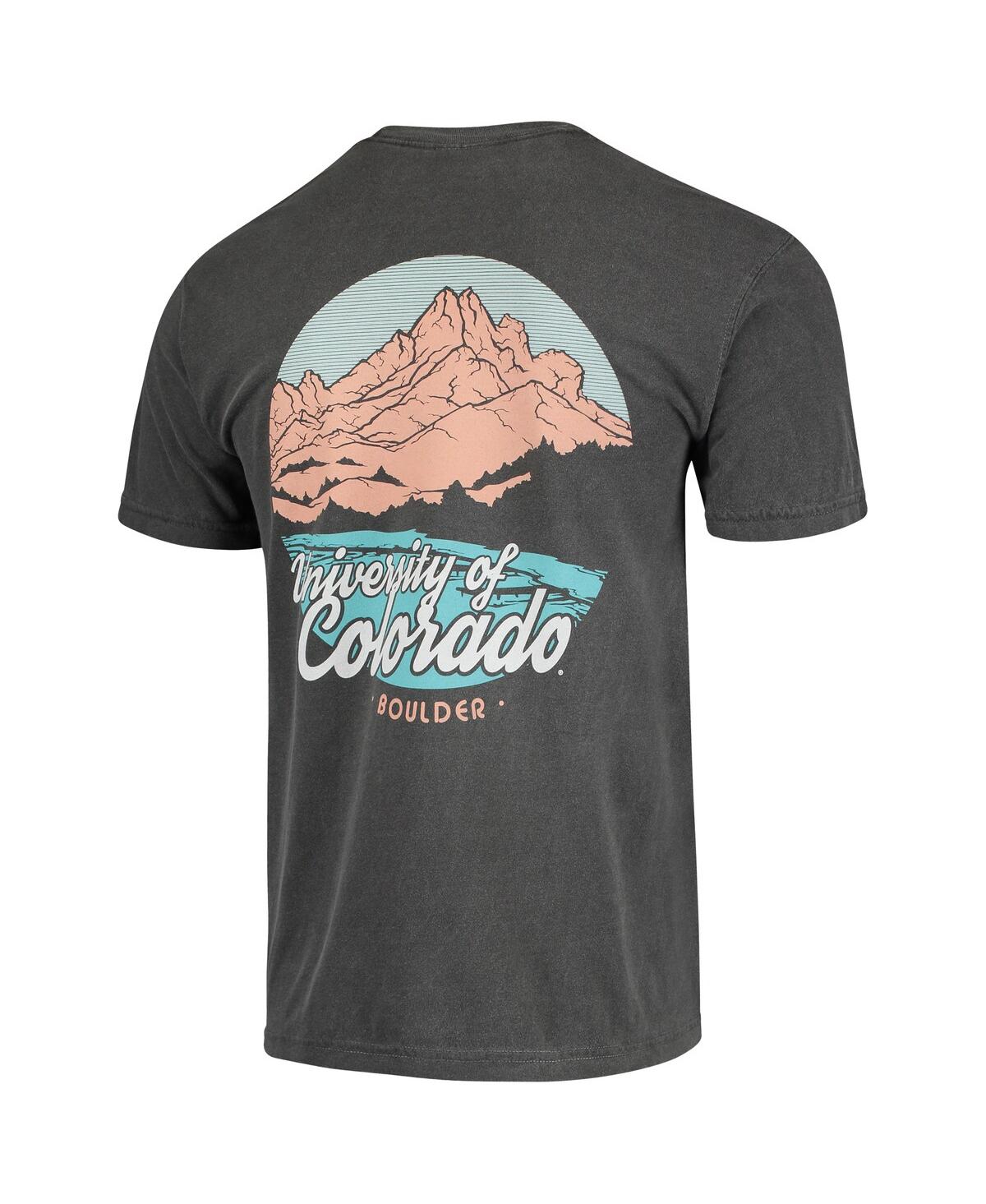 Image One Men's Charcoal Colorado Buffaloes Script Local Comfort Color T-shirt In Charcoal