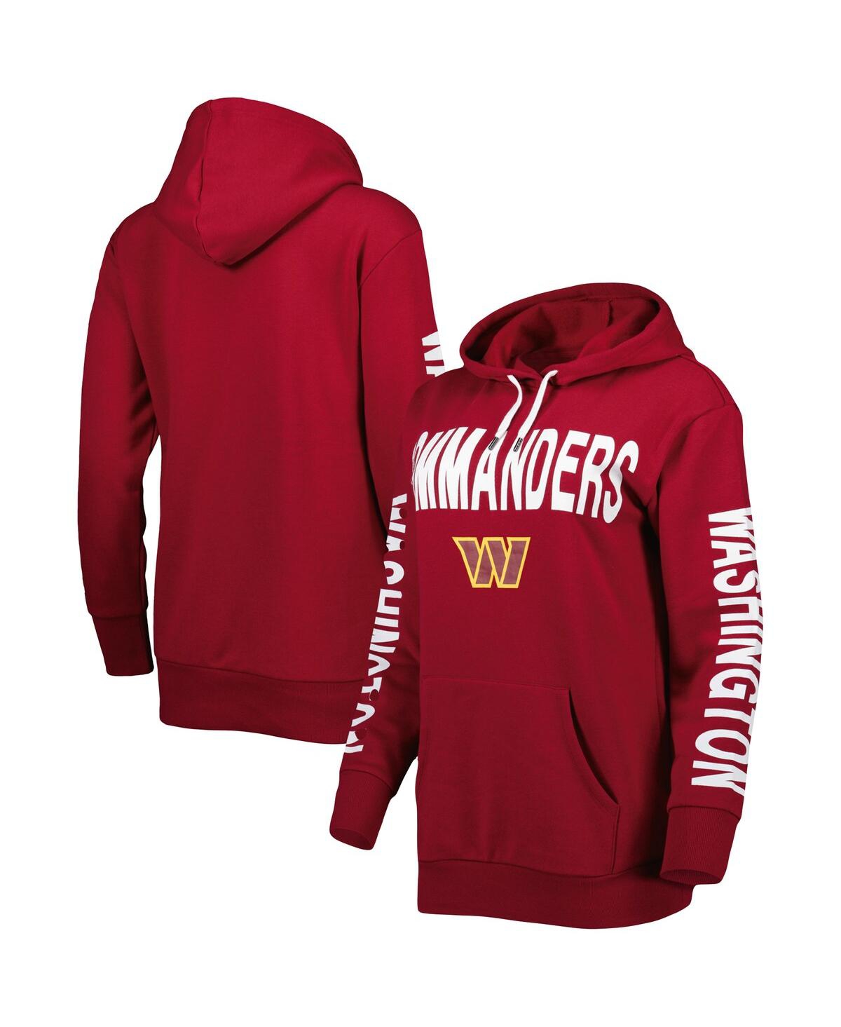 Shop G-iii 4her By Carl Banks Women's  Burgundy Washington Commanders Extra Point Pullover Hoodie