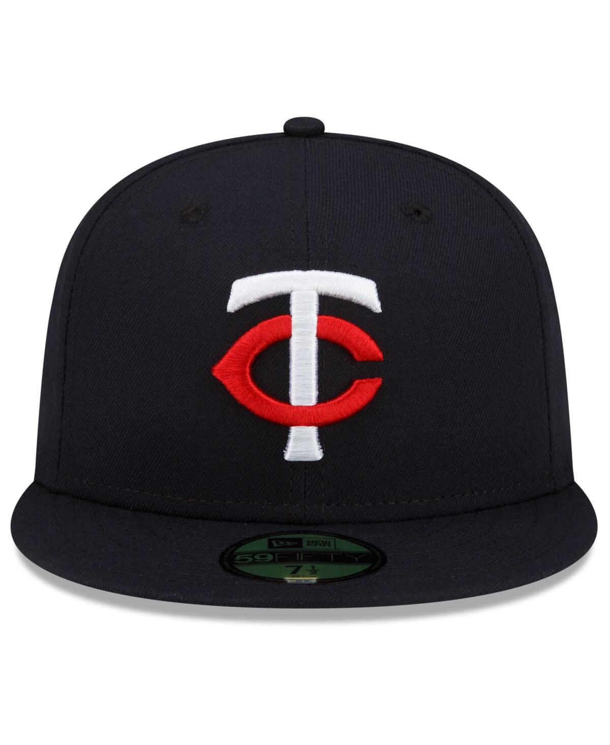 NEW ERA MEN'S NEW ERA NAVY MINNESOTA TWINS 2023 AUTHENTIC COLLECTION HOME 59FIFTY FITTED HAT 