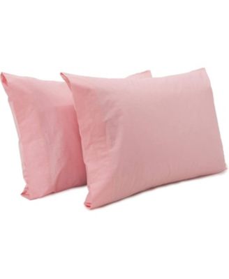 100% Premium Cotton Pillow Cases - Soft and Breatheable - Open Enclosure - Queen - Pink
