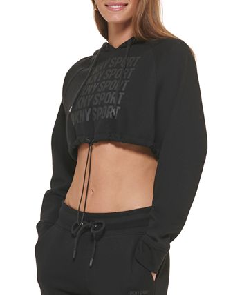 dkny sport cropped hoodie