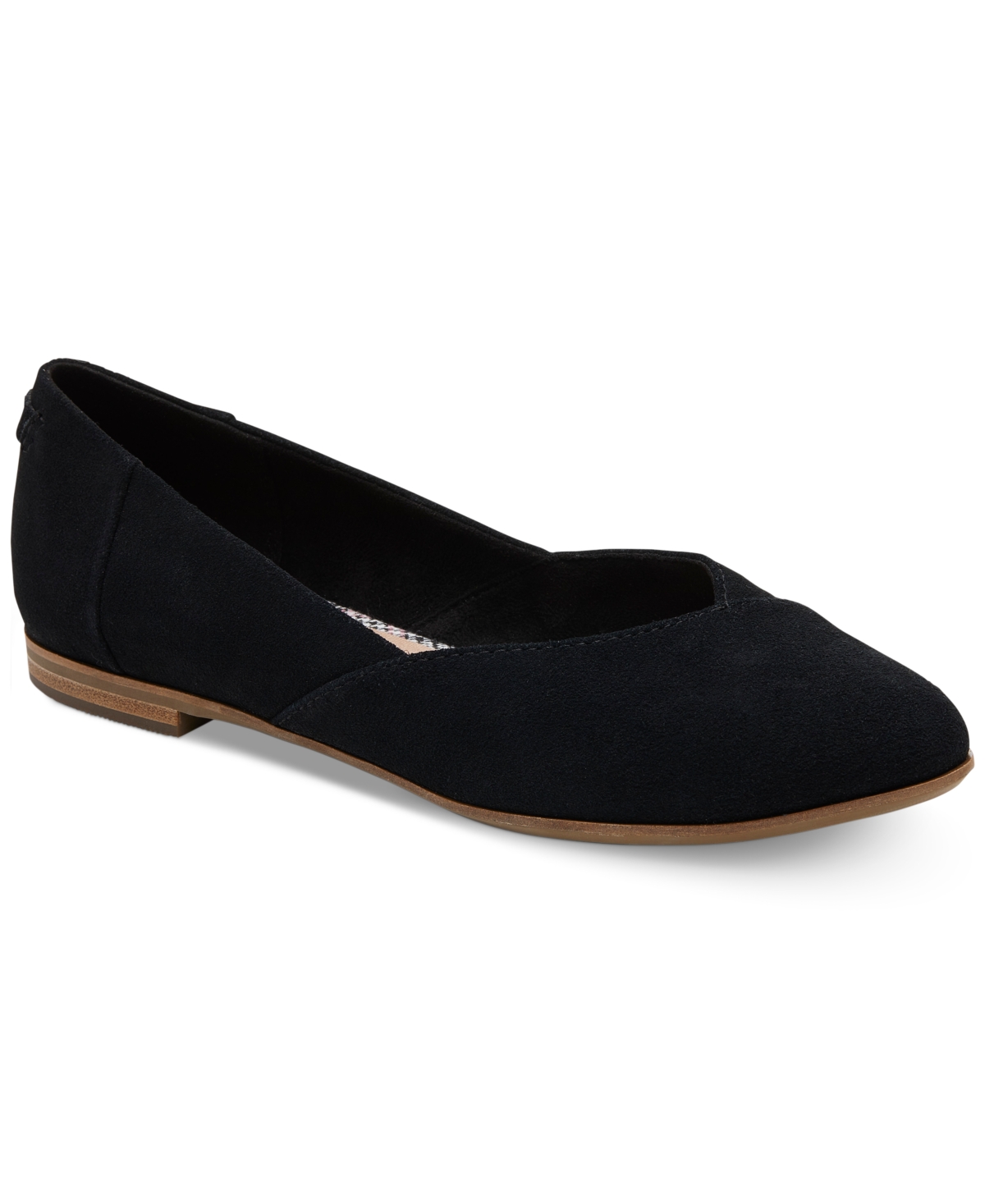 TOMS WOMEN'S JUTTI NEAT CLASSIC ALMOND TOE FLATS