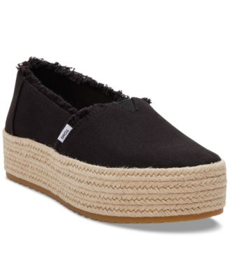 TOMS Women s Valencia Canvas Platform Espadrilles Macy s