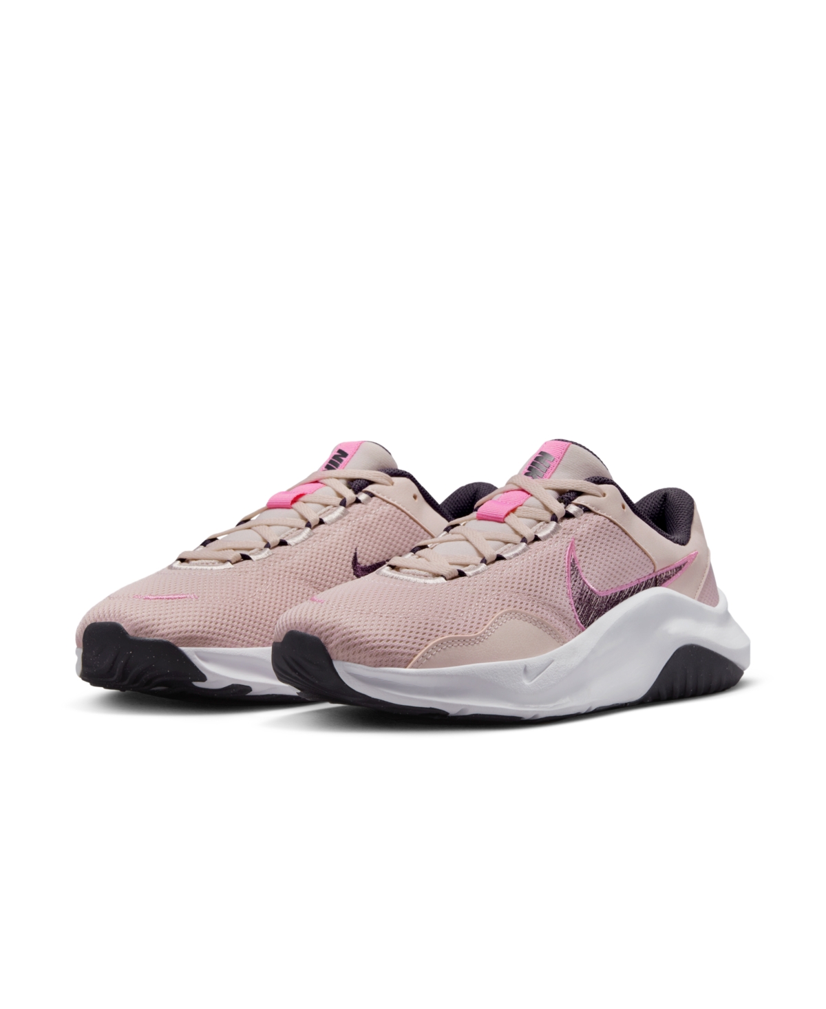 Nike Women's Legend Essential 3 Next Nature Training Sneakers From Finish Line In Barely Rose/cave Purple