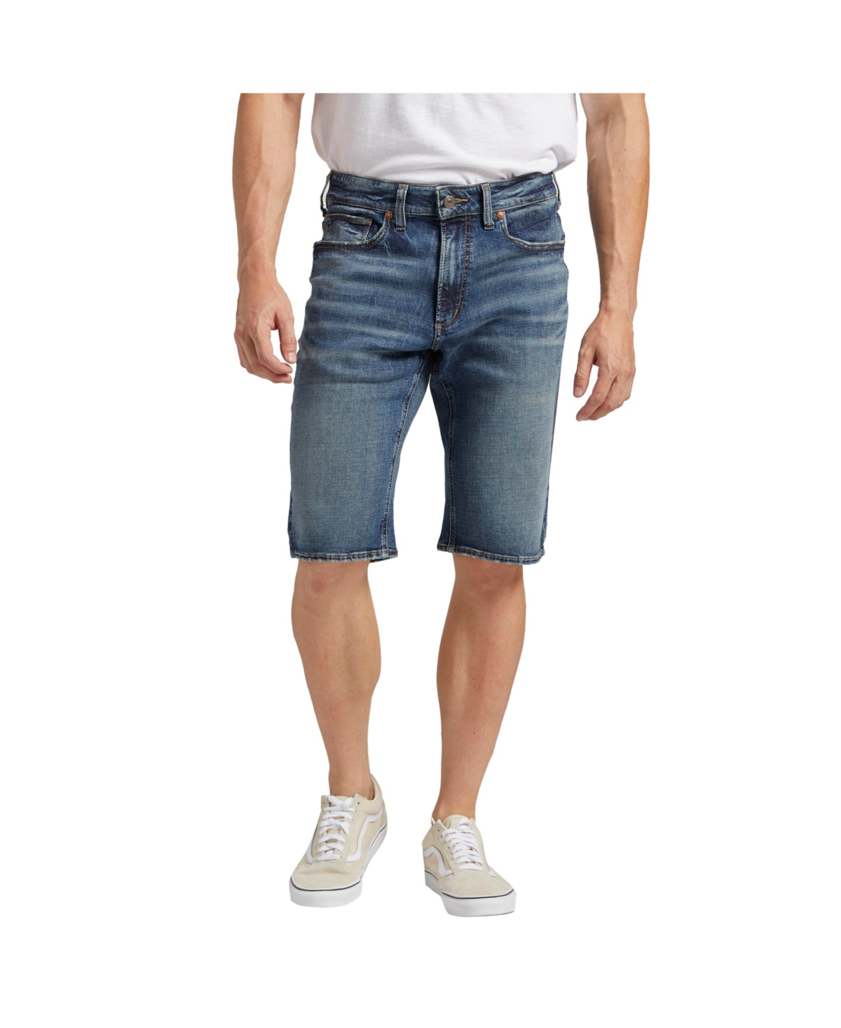 Silver Jeans Co. Men's Gordie Relaxed Fit 13" Denim Shorts In Indigo