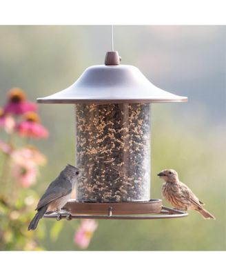 Panorama Squirrel Resistant Bird Feeder, Rustic Brown