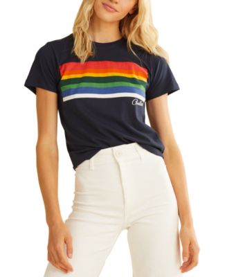 Pendleton - Women's Crater Lake Park Striped Cotton T-Shirt