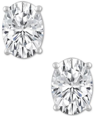 Certified Lab Grown Diamond Oval Stud Earrings (4 ct. t.w.) in 14k Gold