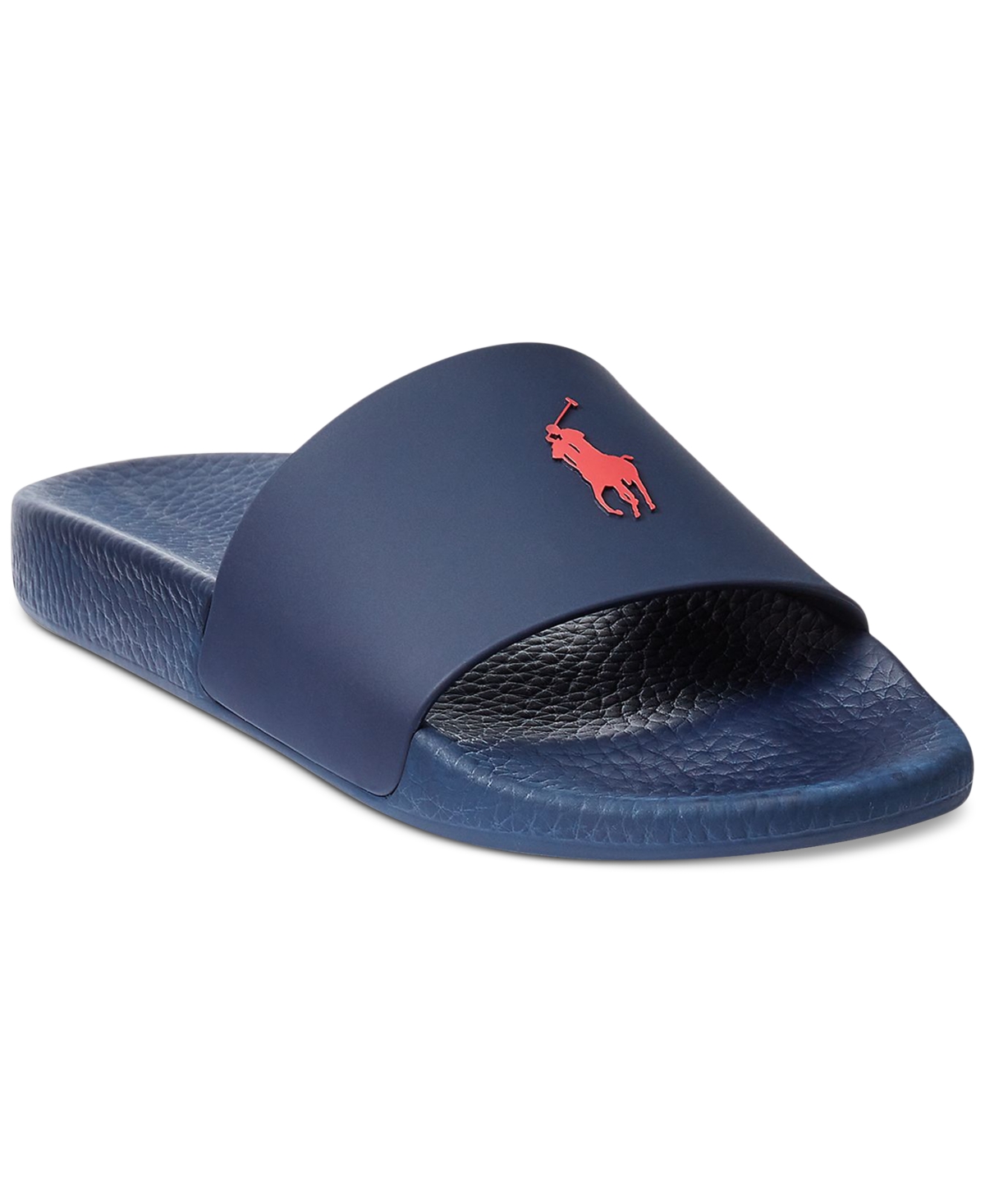 Polo Ralph Lauren Men's Signature Pony Slide Sandal In Navy,red