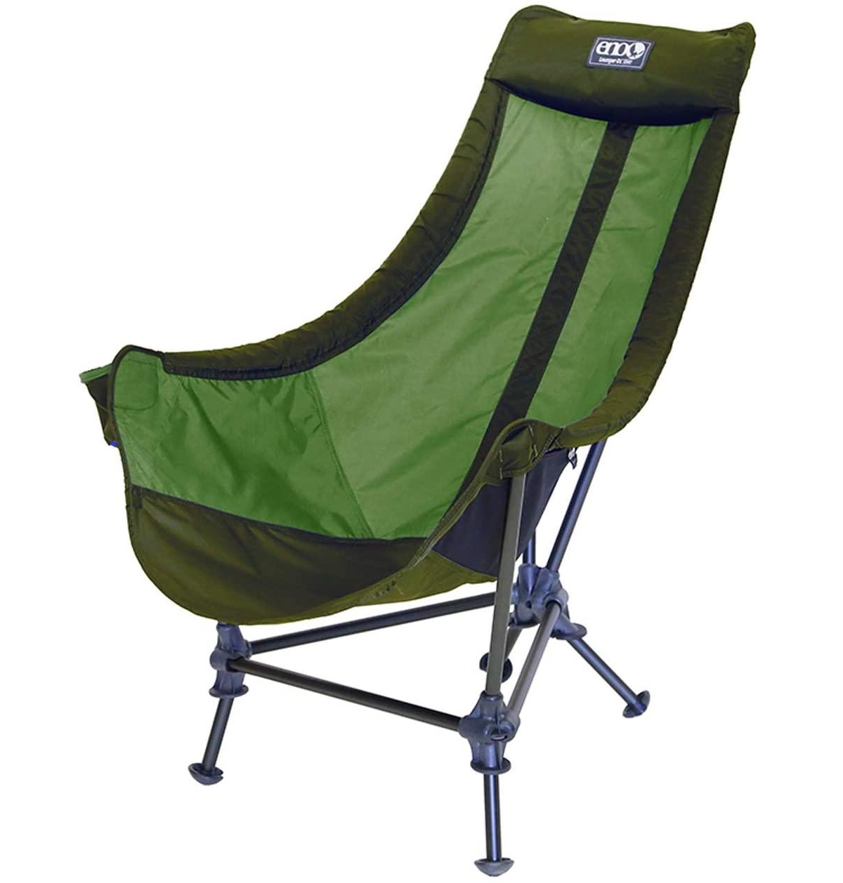 Lounger Dl Chair - Portable Outdoor Hiking, Backpacking, Beach, Camping, and Festival Chair - Olive/Lime - Olive/Lime
