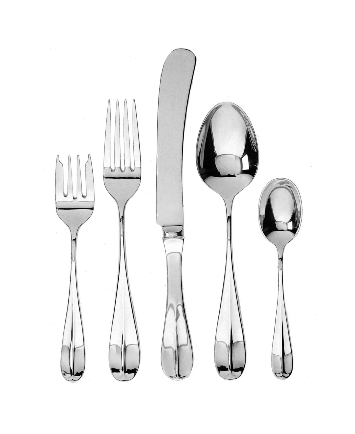 Ginkgo Classic English Flatware 20 Piece Set, Service For 4 In Silver
