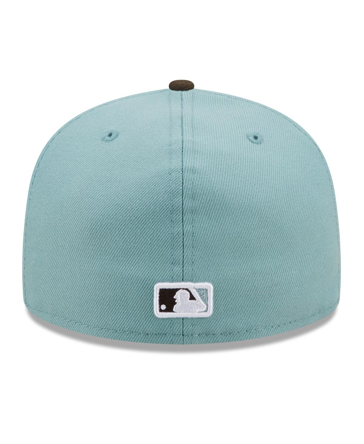 New Era Men's  Light Blue, Brown San Francisco Giants 2002 World Series Beach Kiss 59fifty Fitted Hat In Light Blue,brown