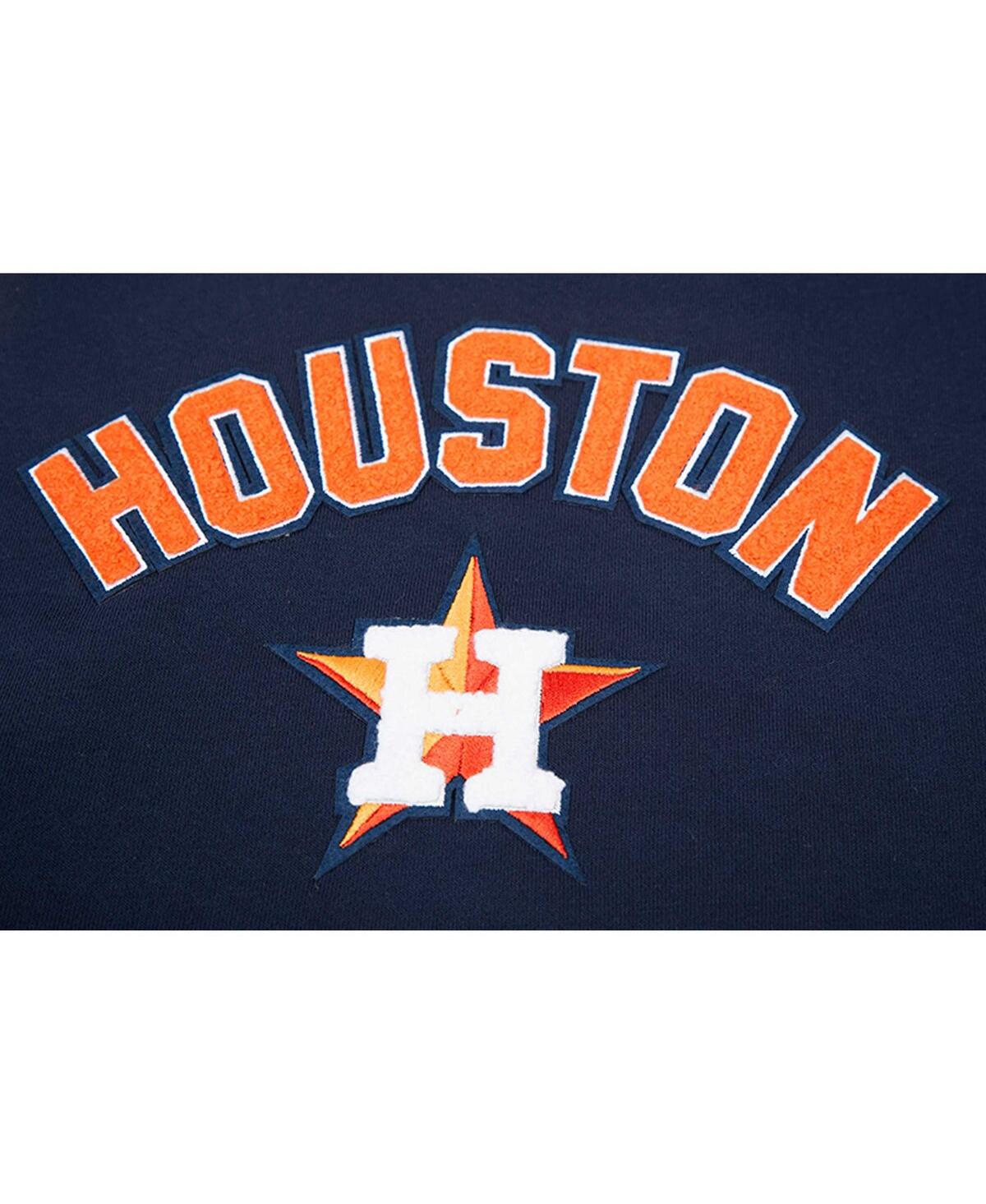 Shop Pro Standard Women's  Navy Houston Astros Classic Fleece Pullover Hoodie