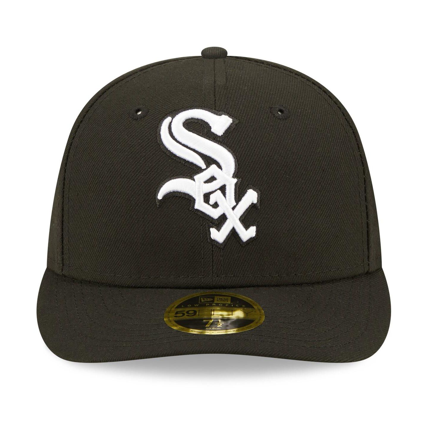 Мужская кепка New Era Chicago White Sox Black, White Low Profile 59FIFTY Fitted Hat — фото 4
