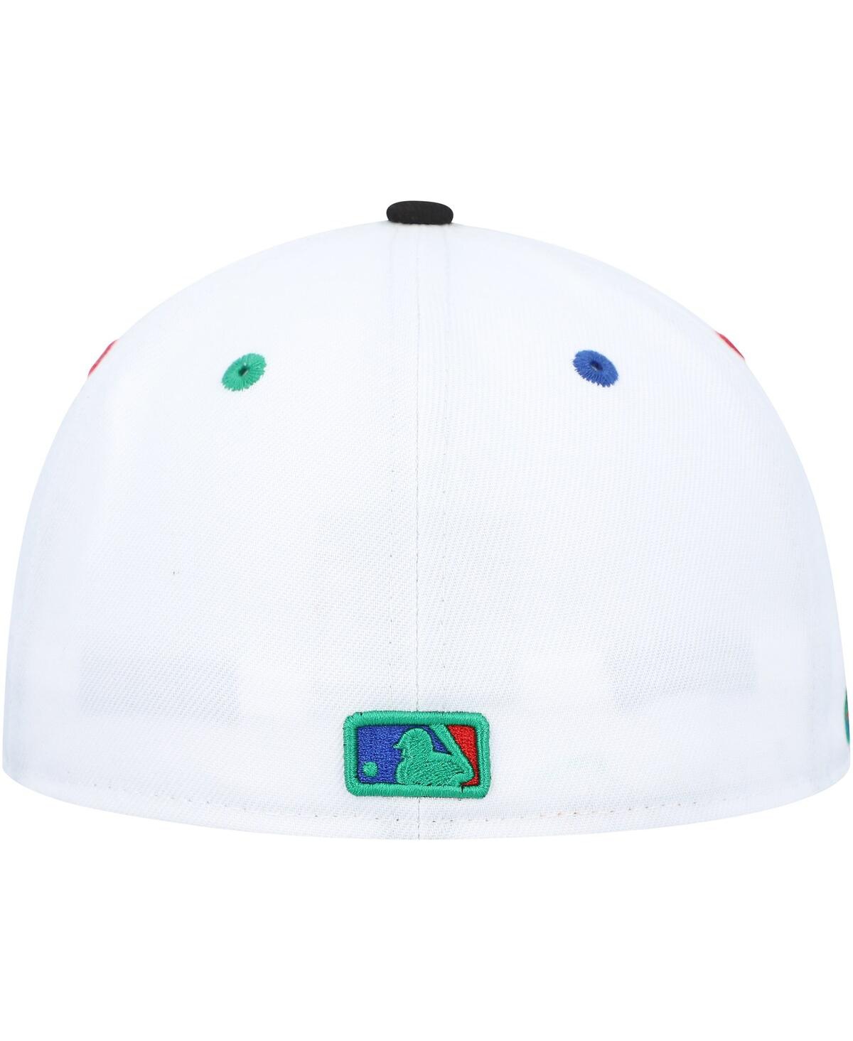 New Era Men's  White, Black Chicago White Sox 95th Anniversary Primary Eye 59fifty Fitted Hat In White,black