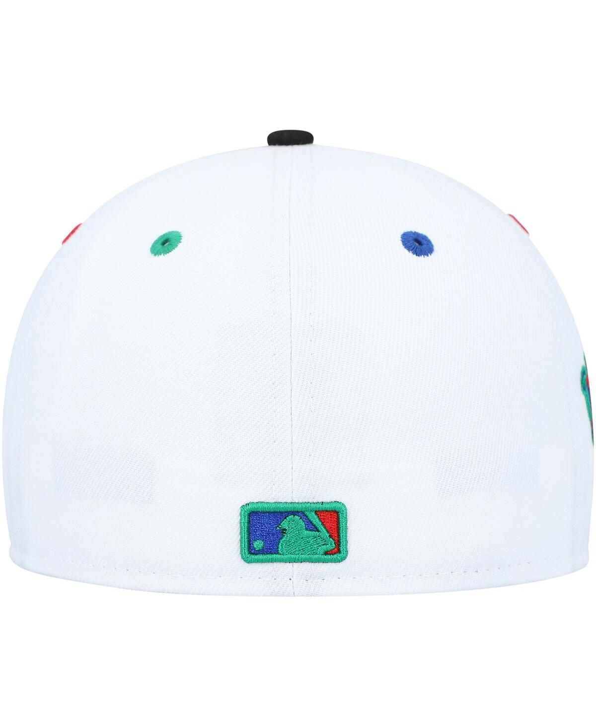 Shop New Era Men's  White, Black Detroit Tigers 2005 Mlb All-star Game Primary Eye 59fifty Fitted Hat In White,black