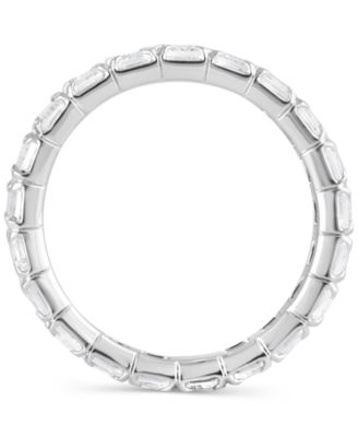 Certified Lab Grown Diamond Emerald-Cut Eternity Band (4 ct. t.w.) in 14k Gold