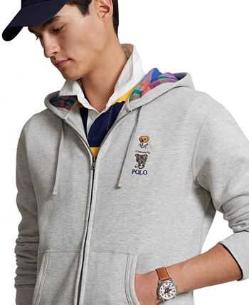 Shop Polo Ralph Lauren Polo Bear Fleece Hoodie 710853309012-WHT white