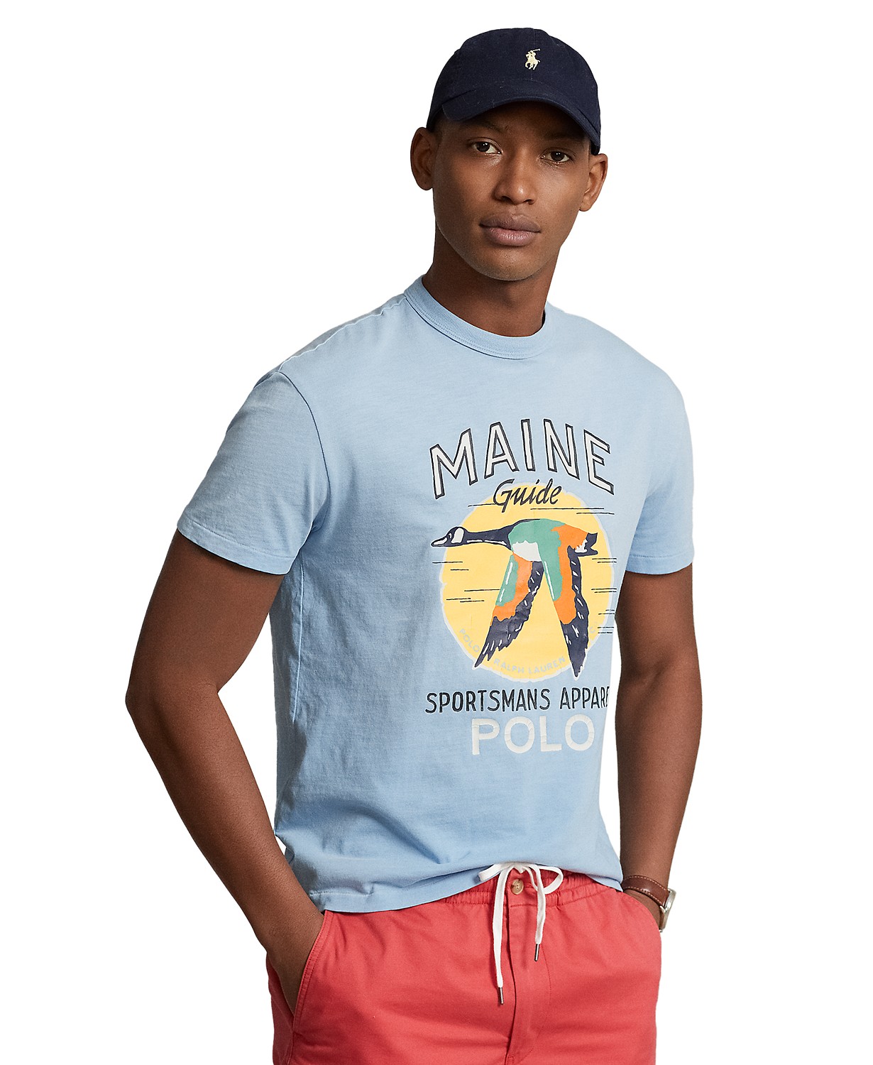 Mens Classic-Fit Jersey Graphic T-Shirt