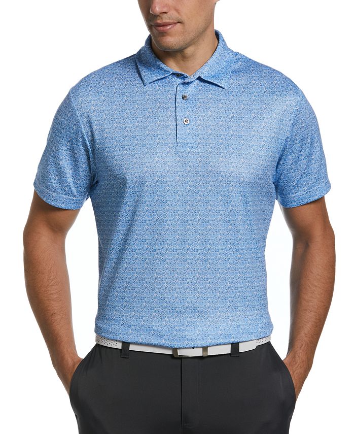 Pga Tour Mens Big And Tall Airflux Artisanal Conversational Short Sleeve Polo Shirt Macys 