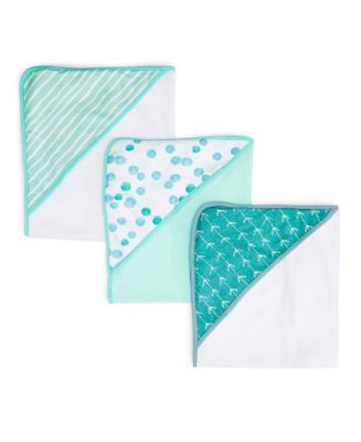 Baby Bath Hooded Towel Set for Newborn Boys and Girls, Soft Terry ...