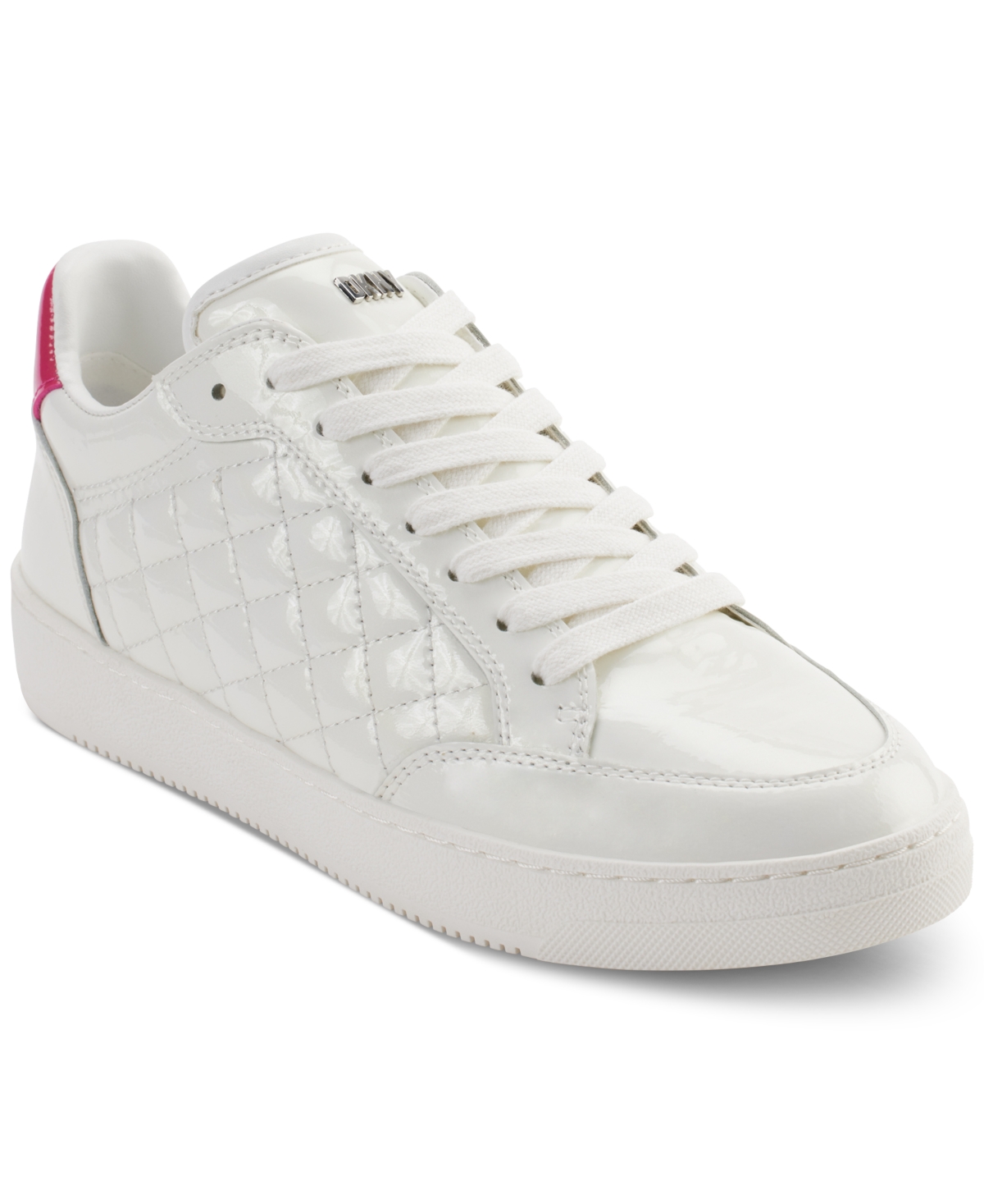 Women's Oriel Quilted Lace-Up Low-Top Sneakers - Silver