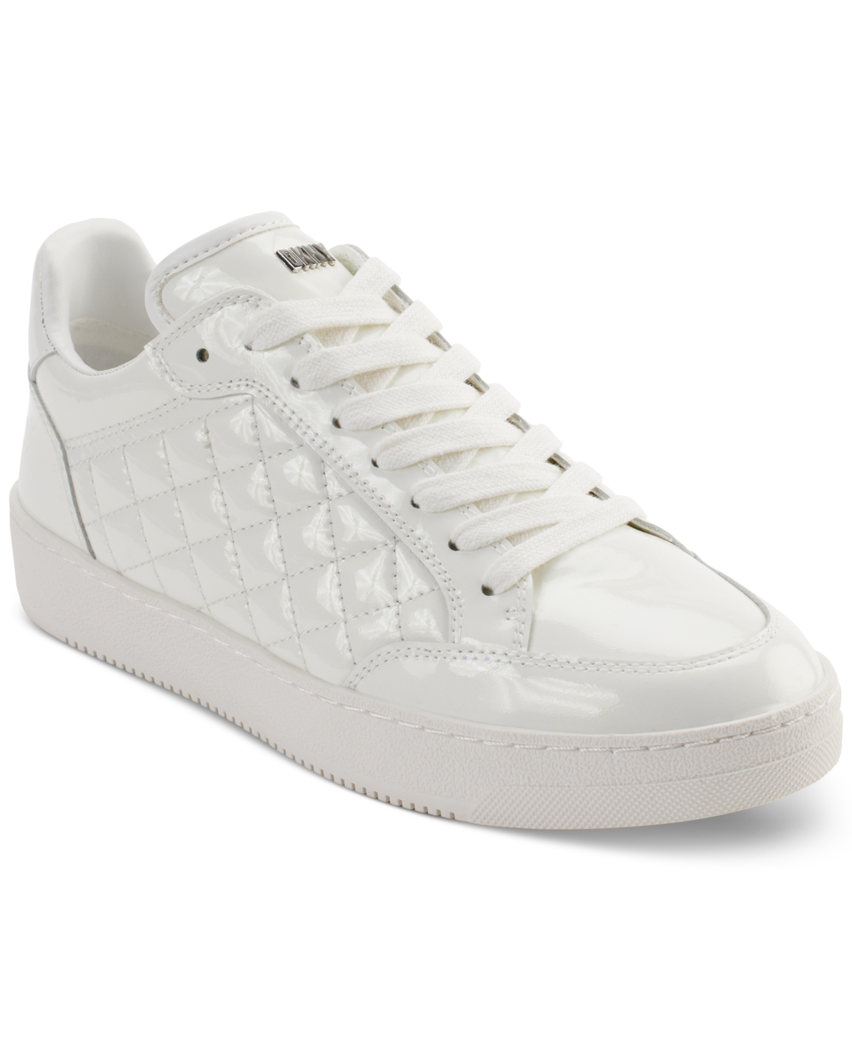 Women's Oriel Quilted Lace-Up Low-Top Sneakers - Silver