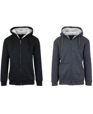 M Sherpa Lined Zip on sale Up Hoodie Mens M