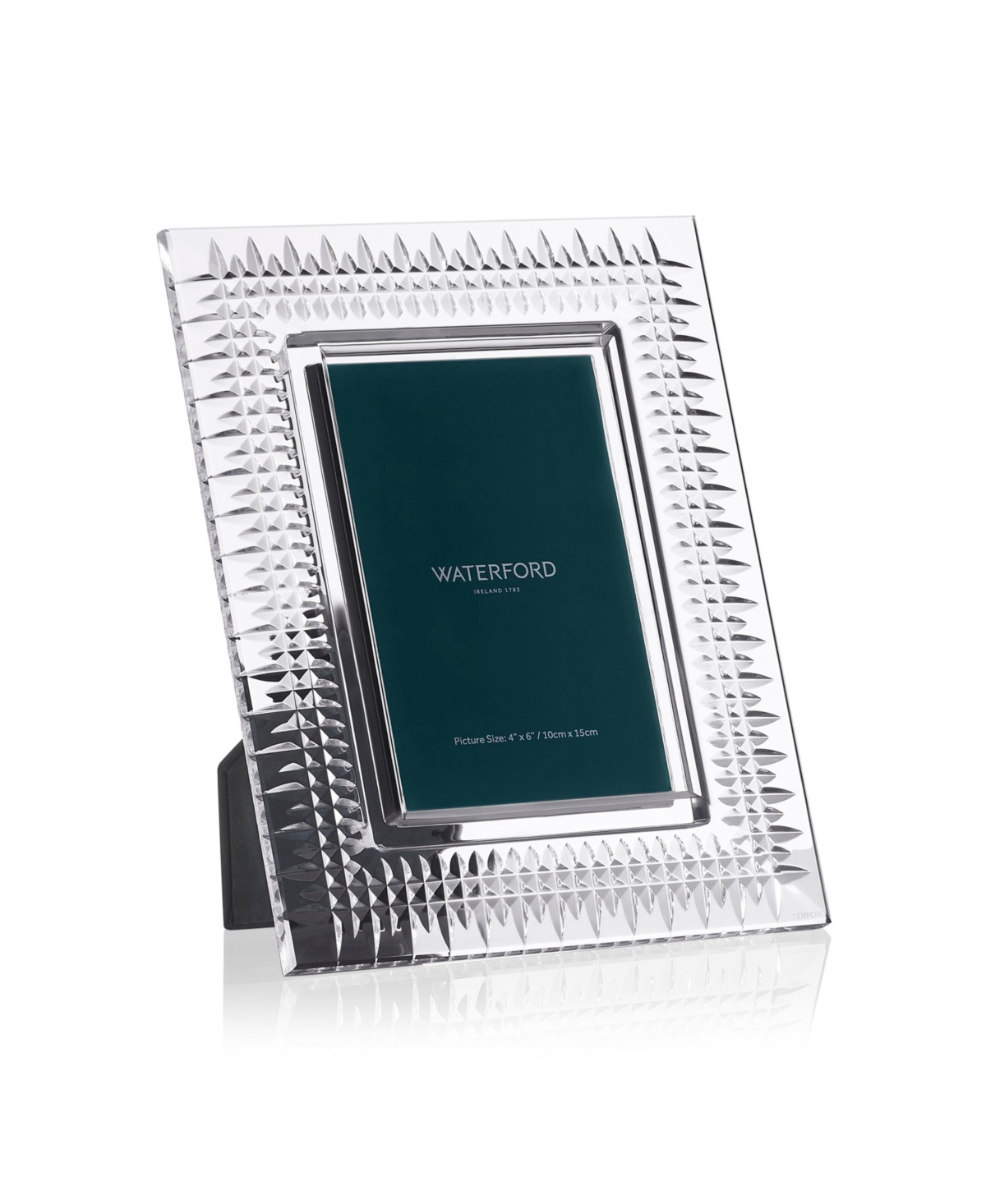 Waterford Lismore Diamond Picture Frame, 4x6" In Clear