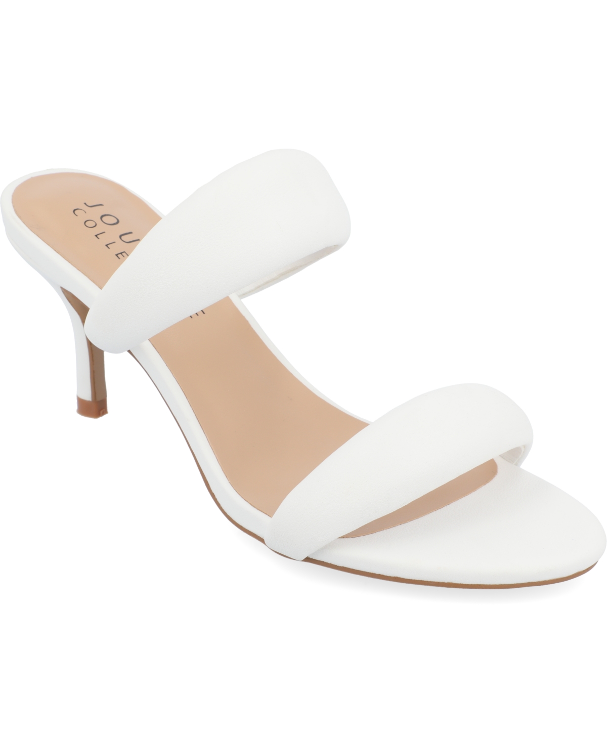 Journee Collection Women's Mellody Puff Heels In White