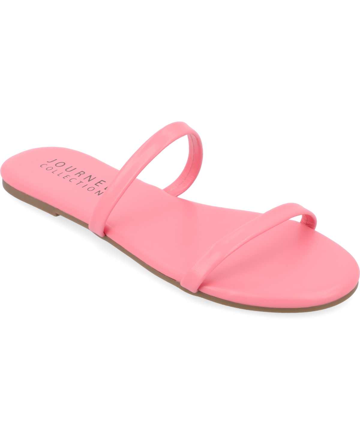 Shop Journee Collection Women's Adyrae Flat Sandals In Pink