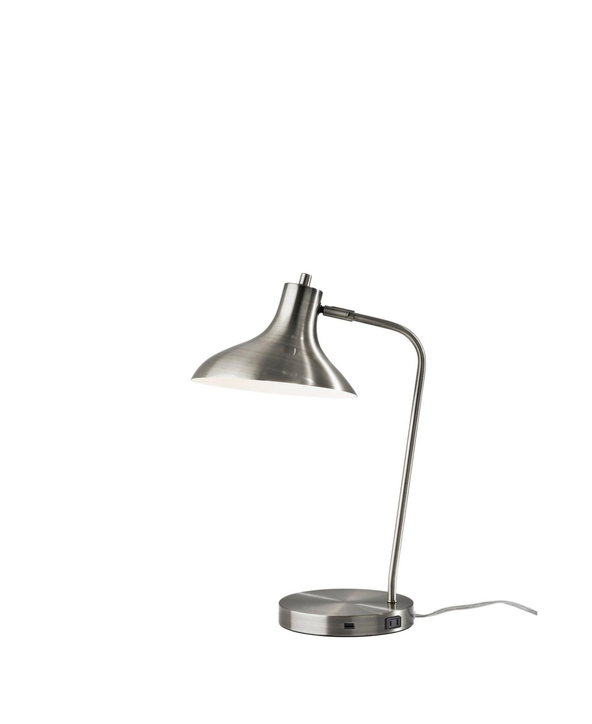 Adesso Cleo Desk Lamp In Brushed Steel