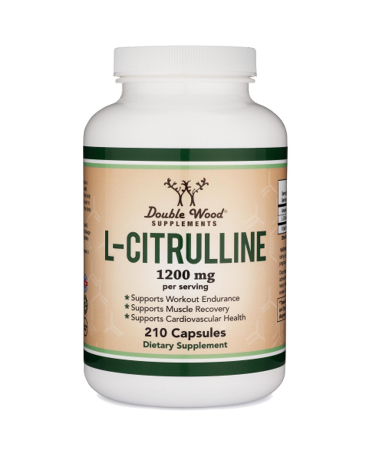 L-Citrulline - 210 capsules, 1200 mg servings