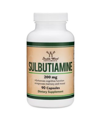 Double Wood Supplements Sulbutiamine - 90 x 200 mg capsules