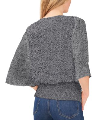 Sam & Jess Women's Smocked-Waist Top