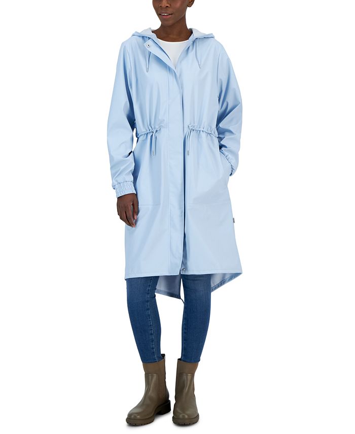 Raincoat with shop drawstring waist